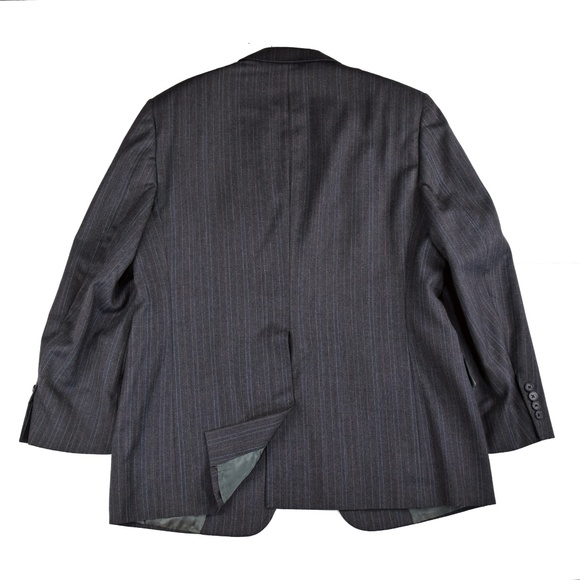Christian Dior Mens Pinstripe Wool Blazer Grey 42R - Picture 7 of 8